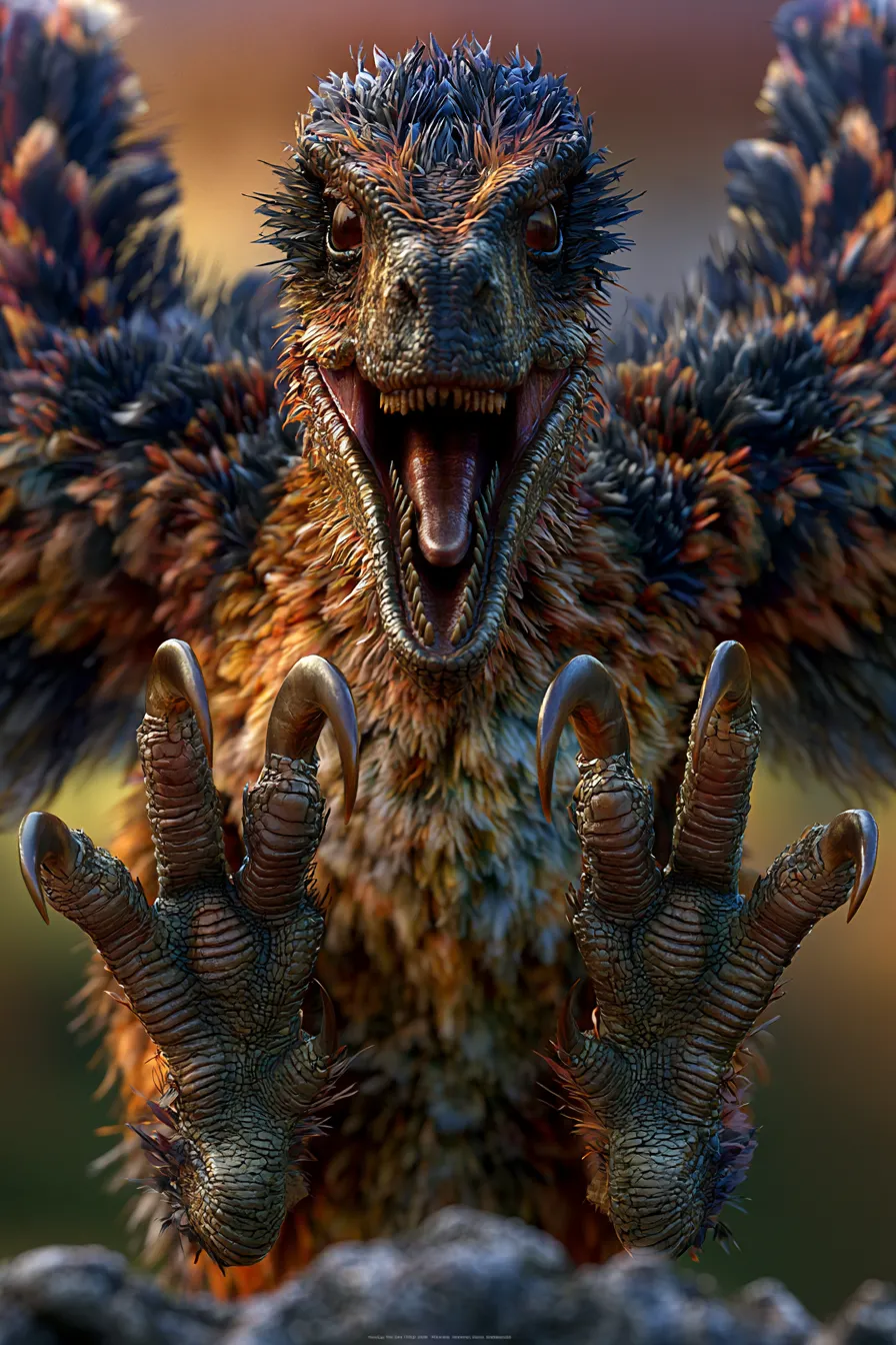 Realistic paleoart of Velociraptor mongoliensis, a feathered dromaeosaurid raptor with a sickle claw from the Late Cretaceous, with accurate proportions and natural color.